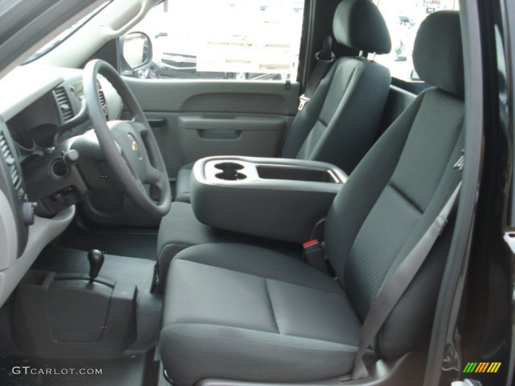 Dark Titanium Interior 2013 Chevrolet Silverado 1500 LS Regular Cab 4x4 Photo #72468239