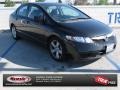 2009 Crystal Black Pearl Honda Civic LX-S Sedan  photo #1