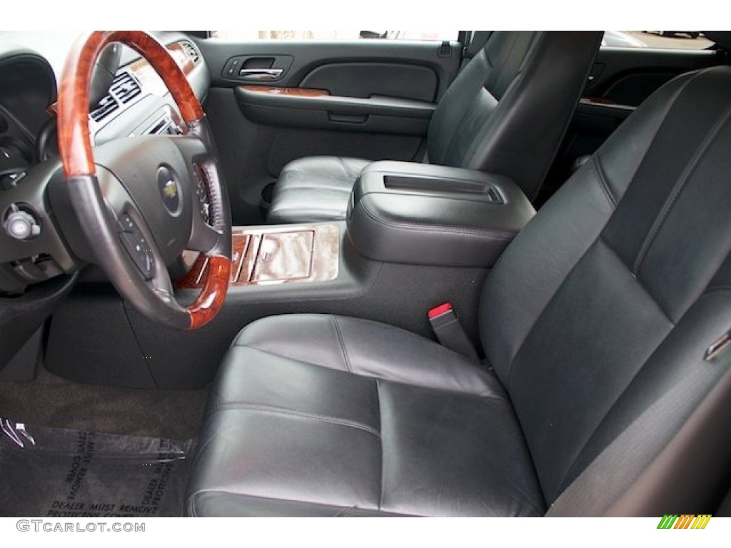 Ebony Interior 2008 Chevrolet Tahoe LTZ Photo #72469013