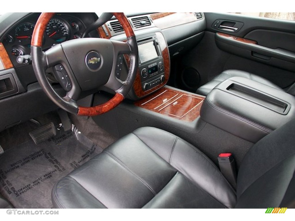 Ebony Interior 2008 Chevrolet Tahoe LTZ Photo #72469043