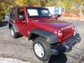 2013 Deep Cherry Red Crystal Pearl Jeep Wrangler Sport 4x4  photo #7