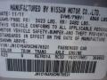  2012 G 37 x AWD Sedan Liquid Platinum Color Code K23