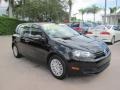 Black 2012 Volkswagen Golf 4 Door Exterior