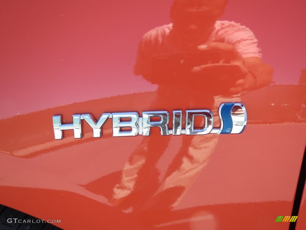 2012 Prius c Hybrid Two - Habanero / Light Blue Gray/Black photo #10