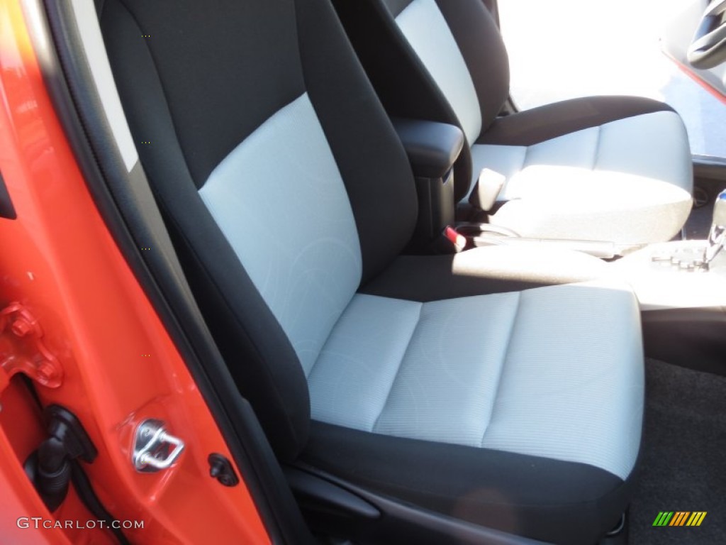 2012 Prius c Hybrid Two - Habanero / Light Blue Gray/Black photo #18