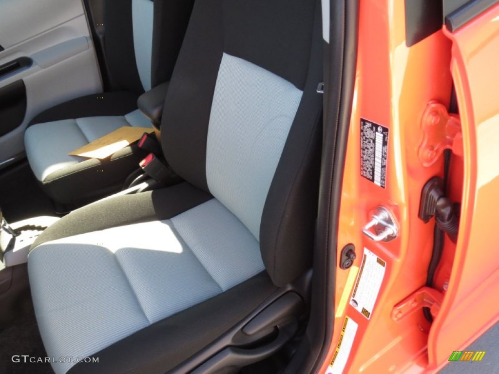 2012 Prius c Hybrid Two - Habanero / Light Blue Gray/Black photo #23