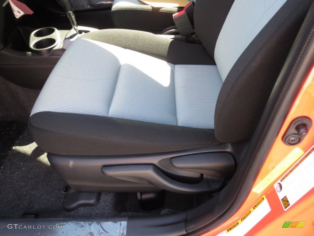 2012 Prius c Hybrid Two - Habanero / Light Blue Gray/Black photo #24