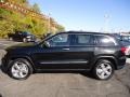 2013 Brilliant Black Crystal Pearl Jeep Grand Cherokee Overland 4x4  photo #2