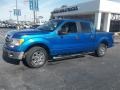 2009 Blue Flame Metallic Ford F150 XLT SuperCrew  photo #6