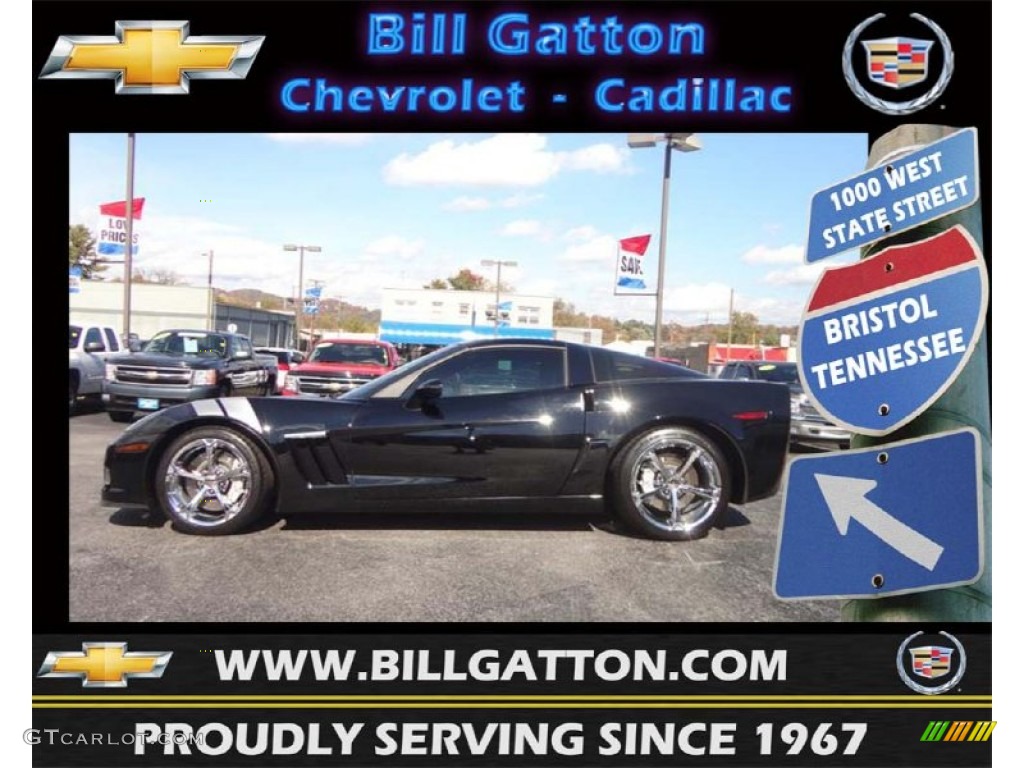 2010 Corvette Grand Sport Coupe - Black / Ebony Black photo #1