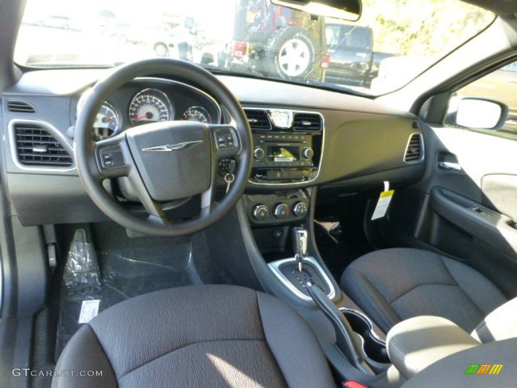 Black Interior 2013 Chrysler 200 LX Sedan Photo #72476300