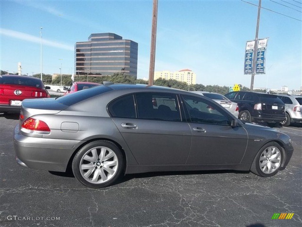 2005 7 Series 745Li Sedan - Titanium Grey Metallic / Black/Black photo #2