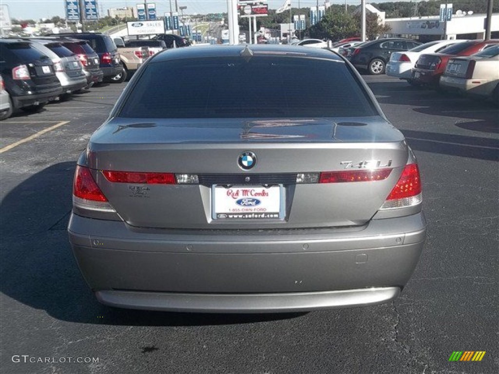 2005 7 Series 745Li Sedan - Titanium Grey Metallic / Black/Black photo #4