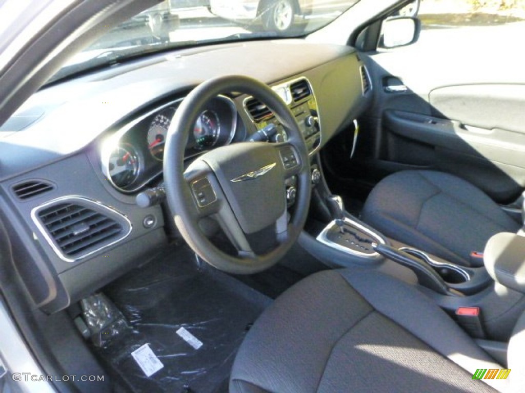 Black Interior 2013 Chrysler 200 LX Sedan Photo #72476373