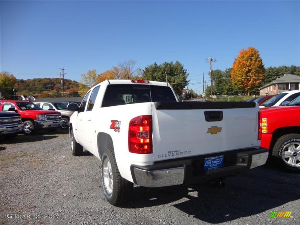 2013 Silverado 1500 LT Crew Cab 4x4 - Summit White / Light Titanium/Dark Titanium photo #3