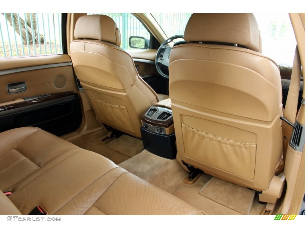 Dark Blue/Natural Brown Interior 2004 BMW 7 Series 745Li Sedan Photo #72476618