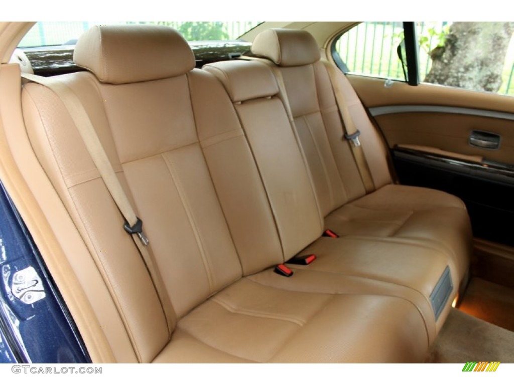 Dark Blue/Natural Brown Interior 2004 BMW 7 Series 745Li Sedan Photo #72476720