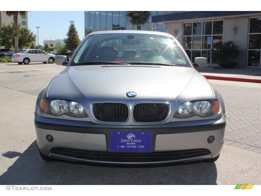 2004 3 Series 325i Sedan - Silver Grey Metallic / Black photo #3