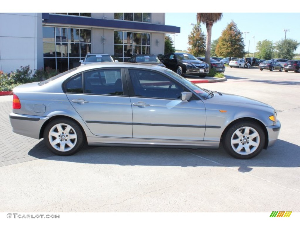 2004 3 Series 325i Sedan - Silver Grey Metallic / Black photo #6