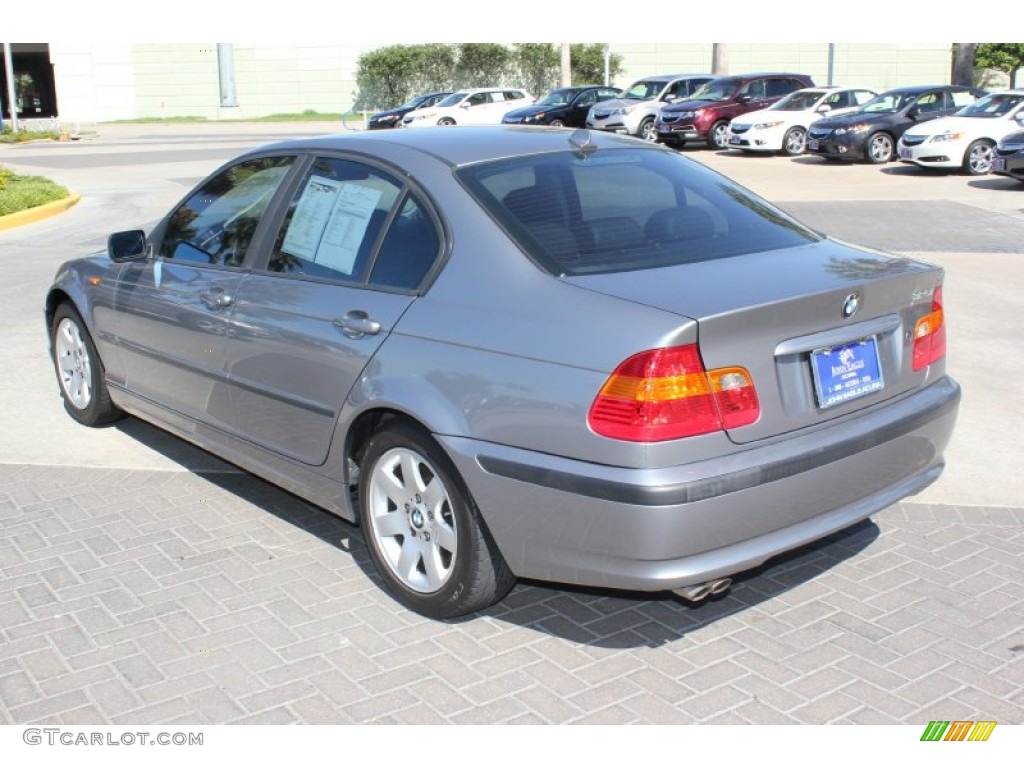 2004 3 Series 325i Sedan - Silver Grey Metallic / Black photo #7