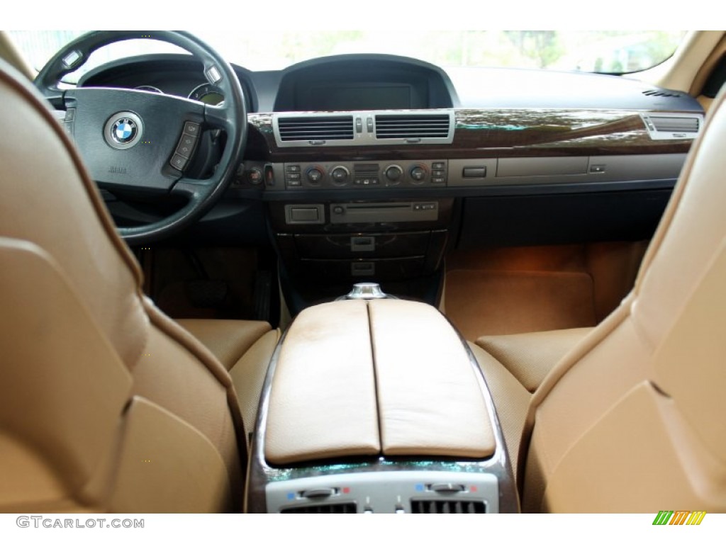 2004 7 Series 745Li Sedan - Orient Blue Metallic / Dark Blue/Natural Brown photo #52