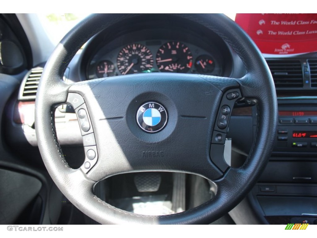 2004 3 Series 325i Sedan - Silver Grey Metallic / Black photo #18