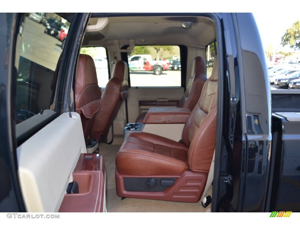 Camel/Chaparral Leather Interior 2008 Ford F250 Super Duty King Ranch Crew Cab 4x4 Photo #72478286