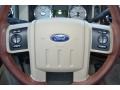 2008 Ford F250 Super Duty Camel/Chaparral Leather Interior Steering Wheel Photo
