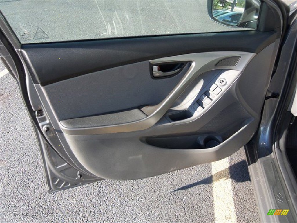 2013 Elantra Limited - Harbor Gray Metallic / Gray photo #9