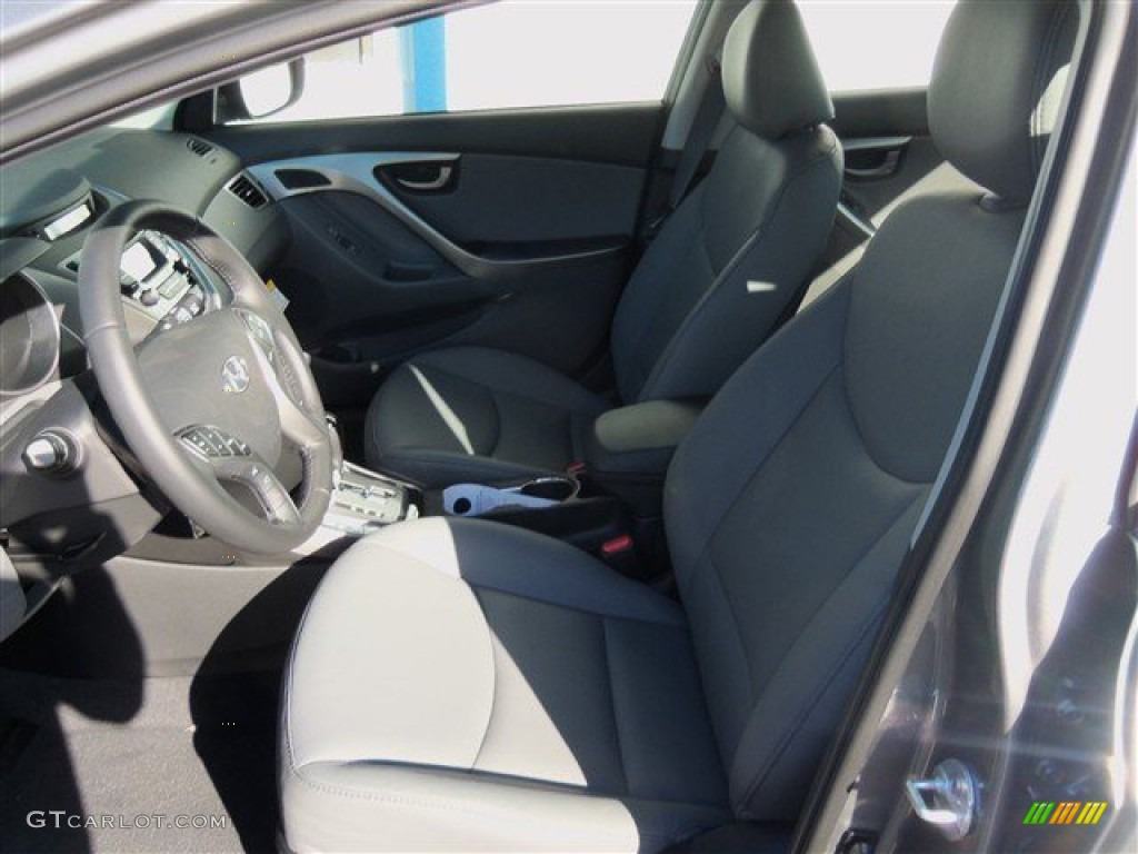 2013 Elantra Limited - Harbor Gray Metallic / Gray photo #10