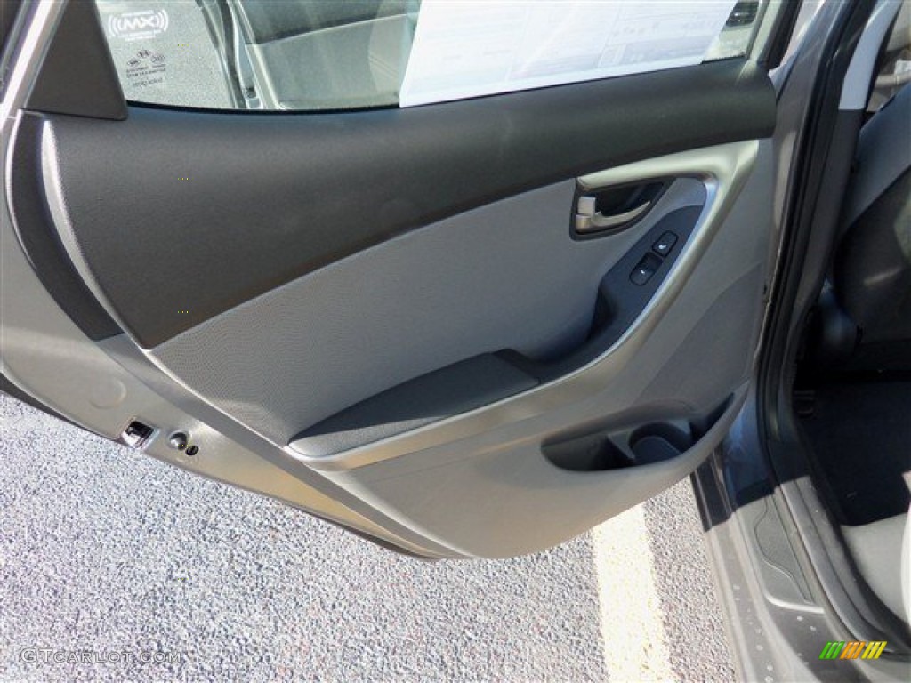 2013 Elantra Limited - Harbor Gray Metallic / Gray photo #11