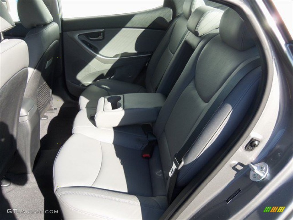 2013 Elantra Limited - Harbor Gray Metallic / Gray photo #12