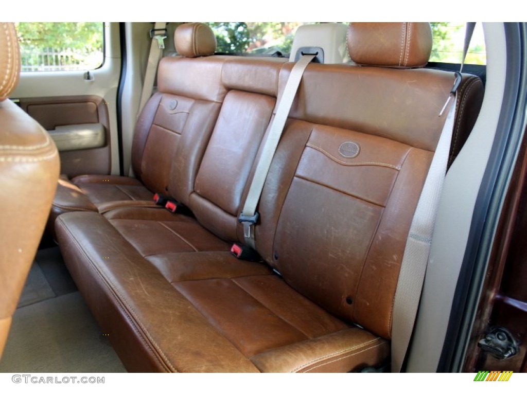 Tan/Castaño Leather Interior 2008 Ford F150 King Ranch SuperCrew 4x4 Photo #72478735