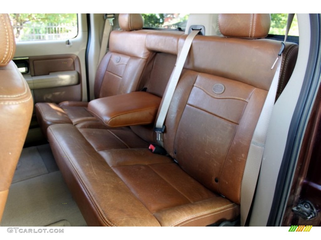 Tan/Castaño Leather Interior 2008 Ford F150 King Ranch SuperCrew 4x4 Photo #72478777