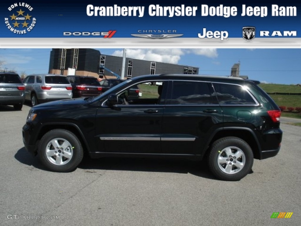 2013 Grand Cherokee Laredo 4x4 - Black Forest Green Pearl / Dark Graystone/Medium Graystone photo #1