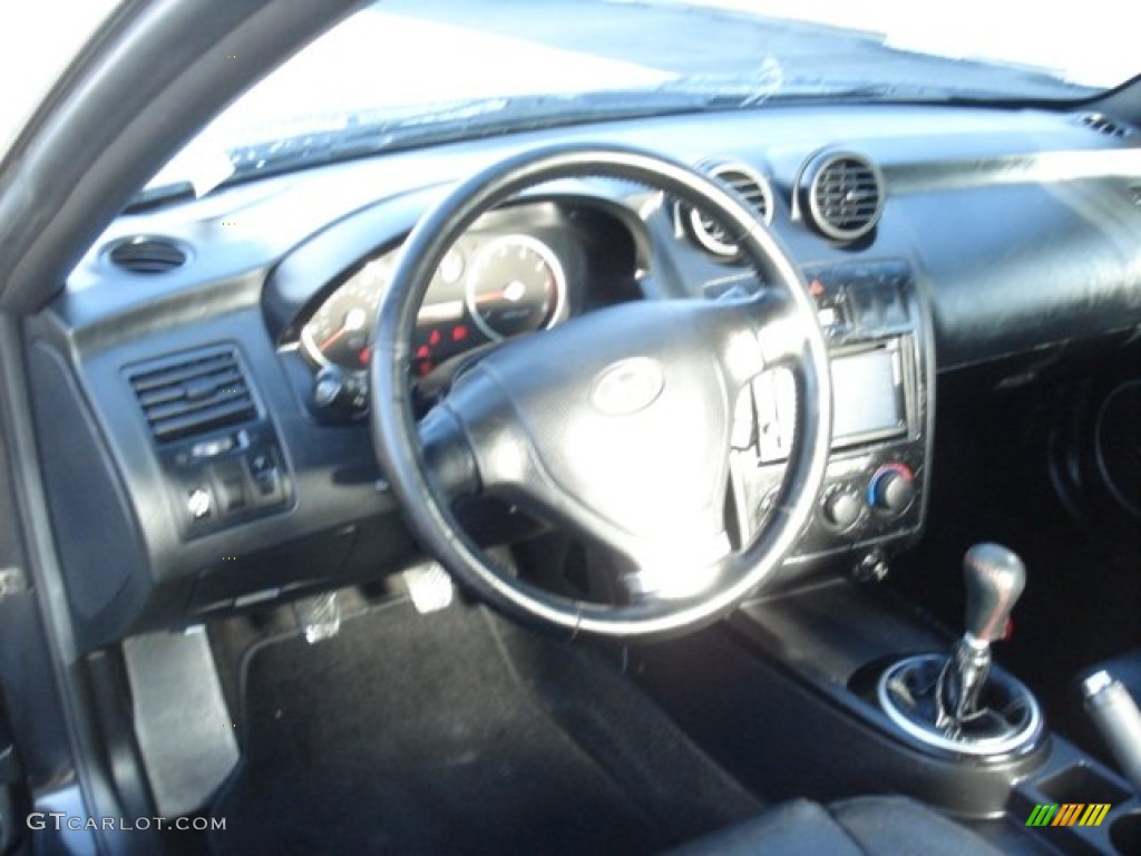 2003 Tiburon GT V6 - Jet Black / Black photo #8
