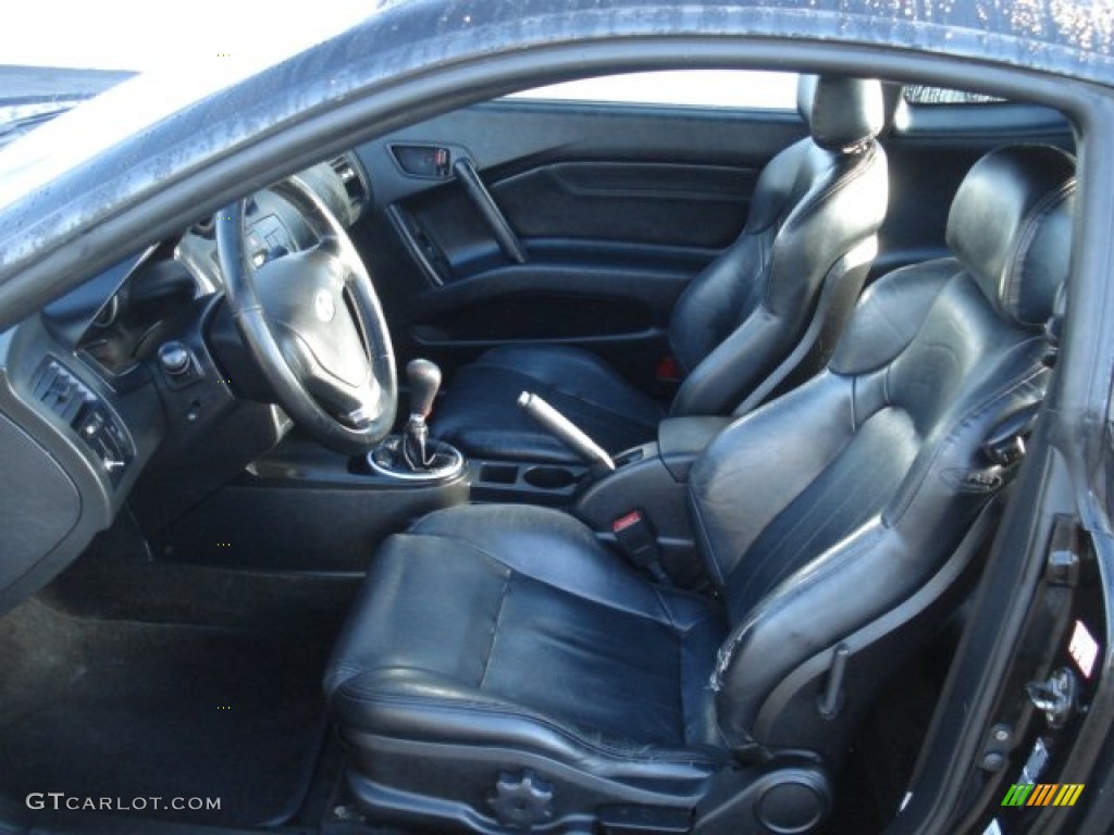 2003 Tiburon GT V6 - Jet Black / Black photo #9