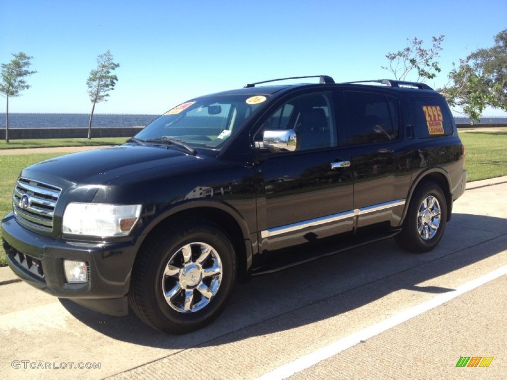2006 QX 56 - Liquid Onyx / Graphite photo #6