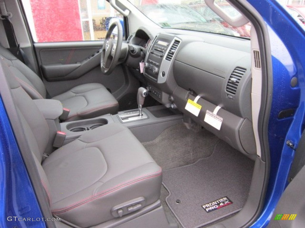 Pro 4X Graphite/Red Interior 2012 Nissan Frontier Pro-4X Crew Cab 4x4 Photo #72482002