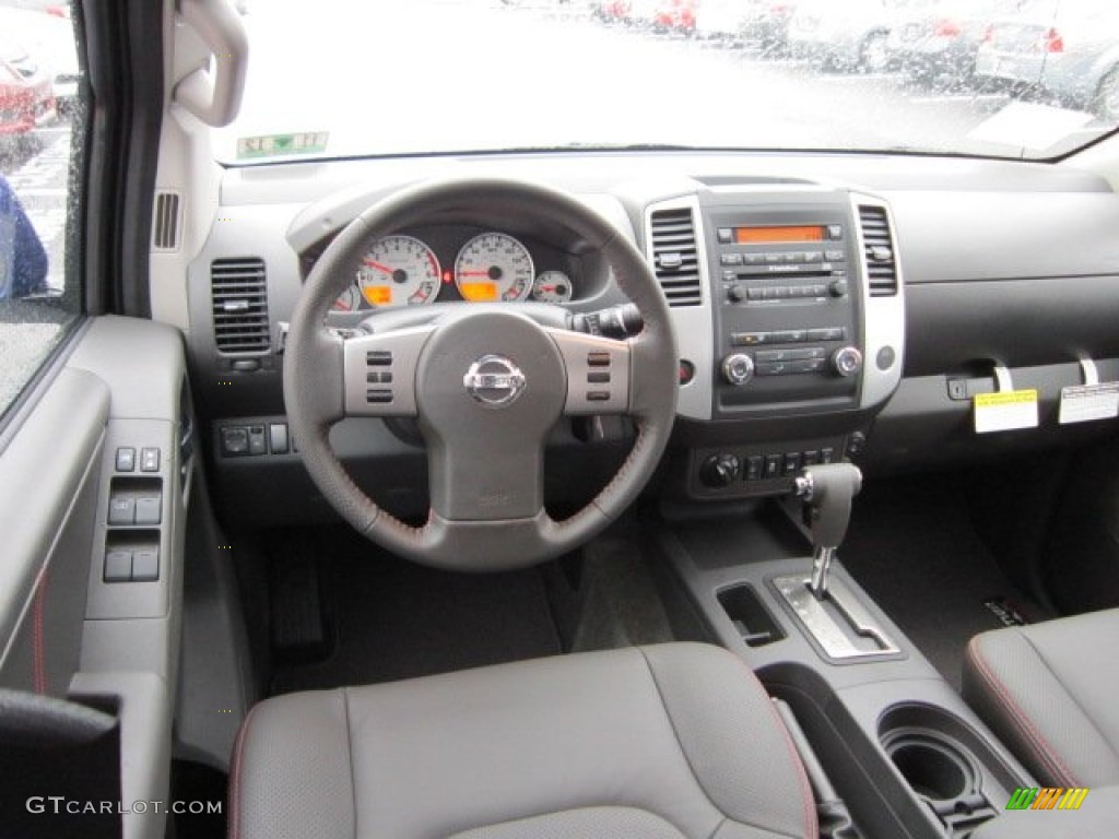 Pro 4X Graphite/Red Interior 2012 Nissan Frontier Pro-4X Crew Cab 4x4 Photo #72482131