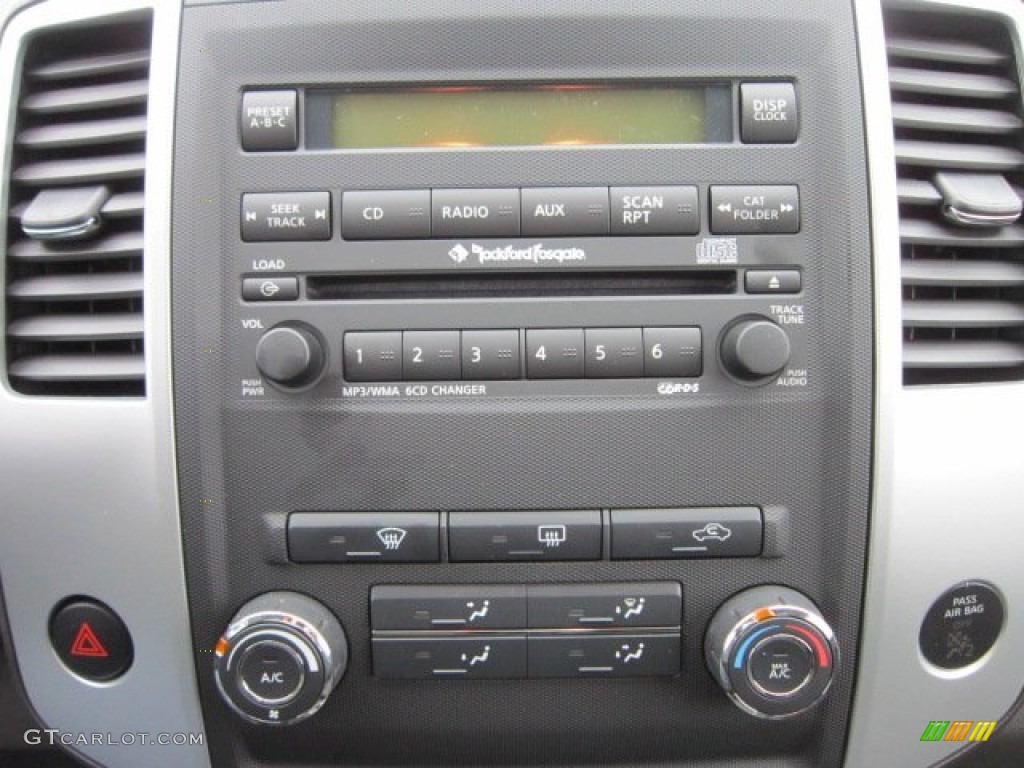 2012 Nissan Frontier Pro-4X Crew Cab 4x4 Controls Photo #72482223