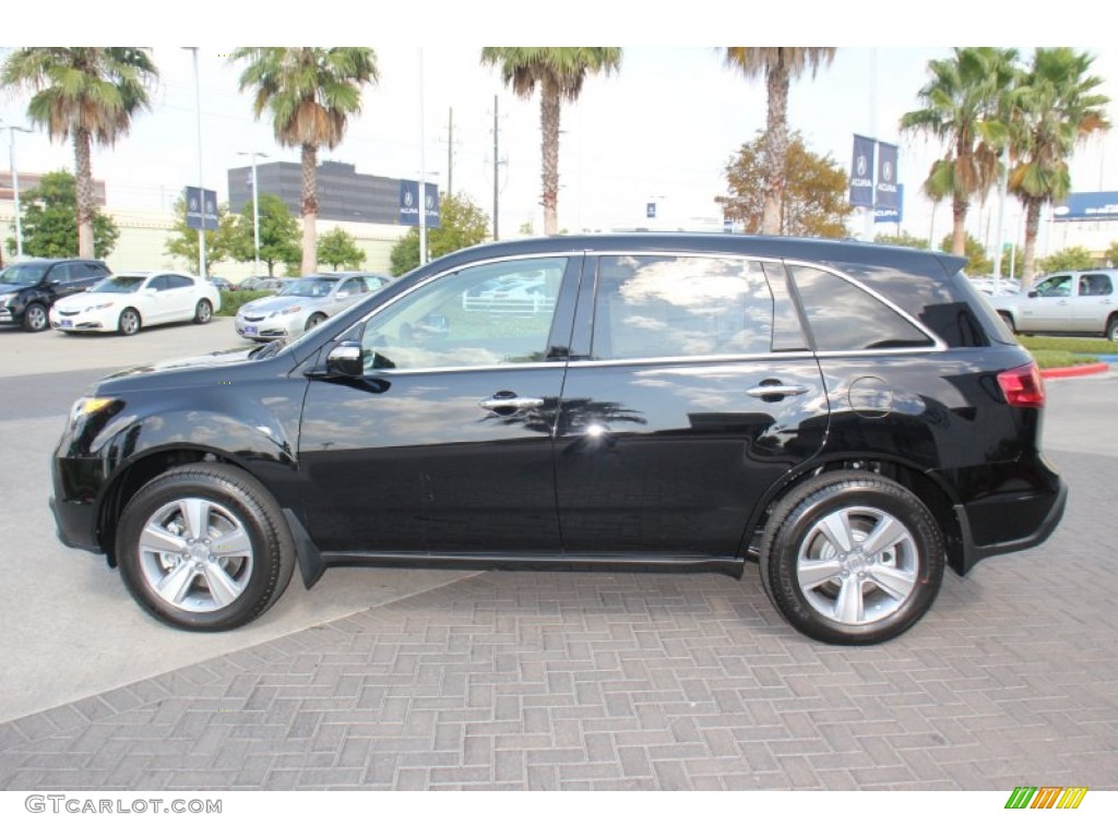 2013 MDX SH-AWD Advance - Crystal Black Pearl / Parchment photo #4