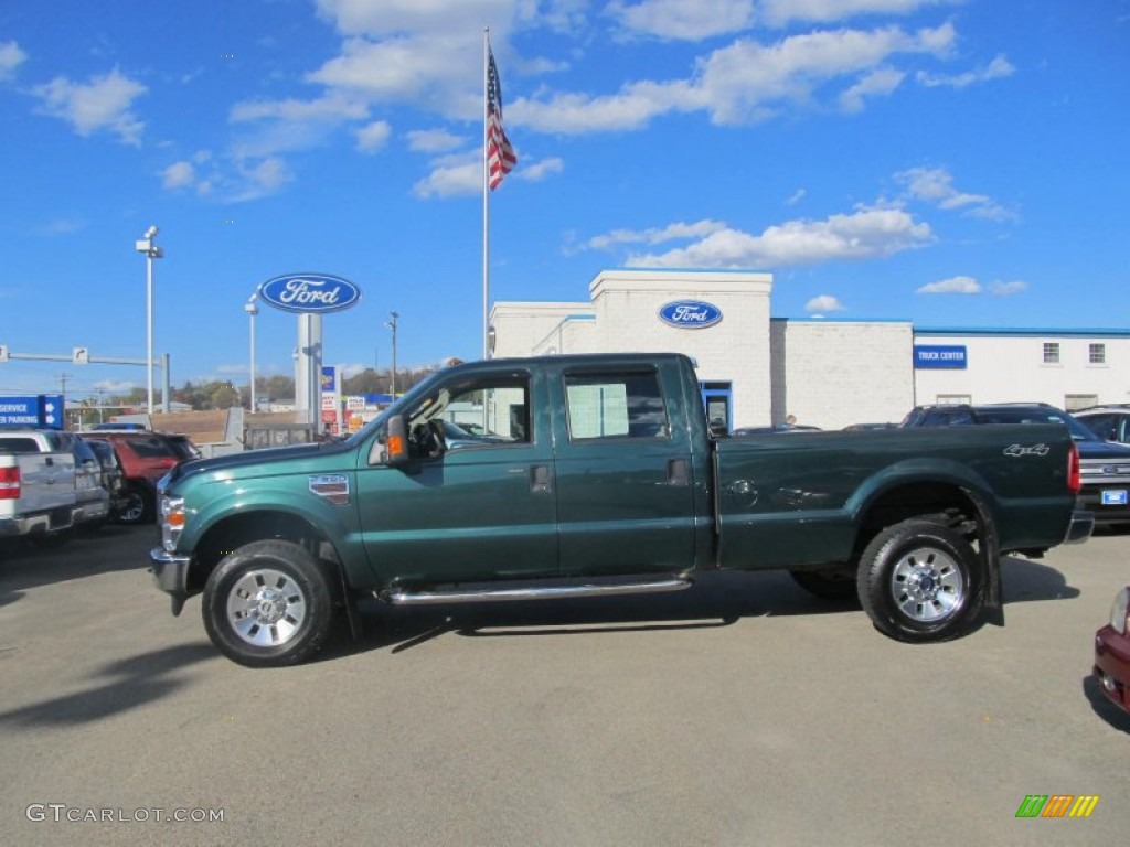 Forest Green Metallic 2008 Ford F350 Super Duty XLT Crew Cab 4x4 Exterior Photo #72483060