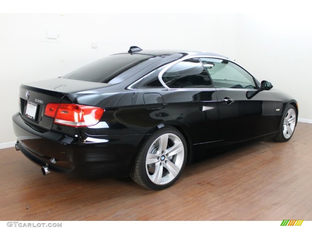2008 3 Series 335i Coupe - Jet Black / Black photo #4