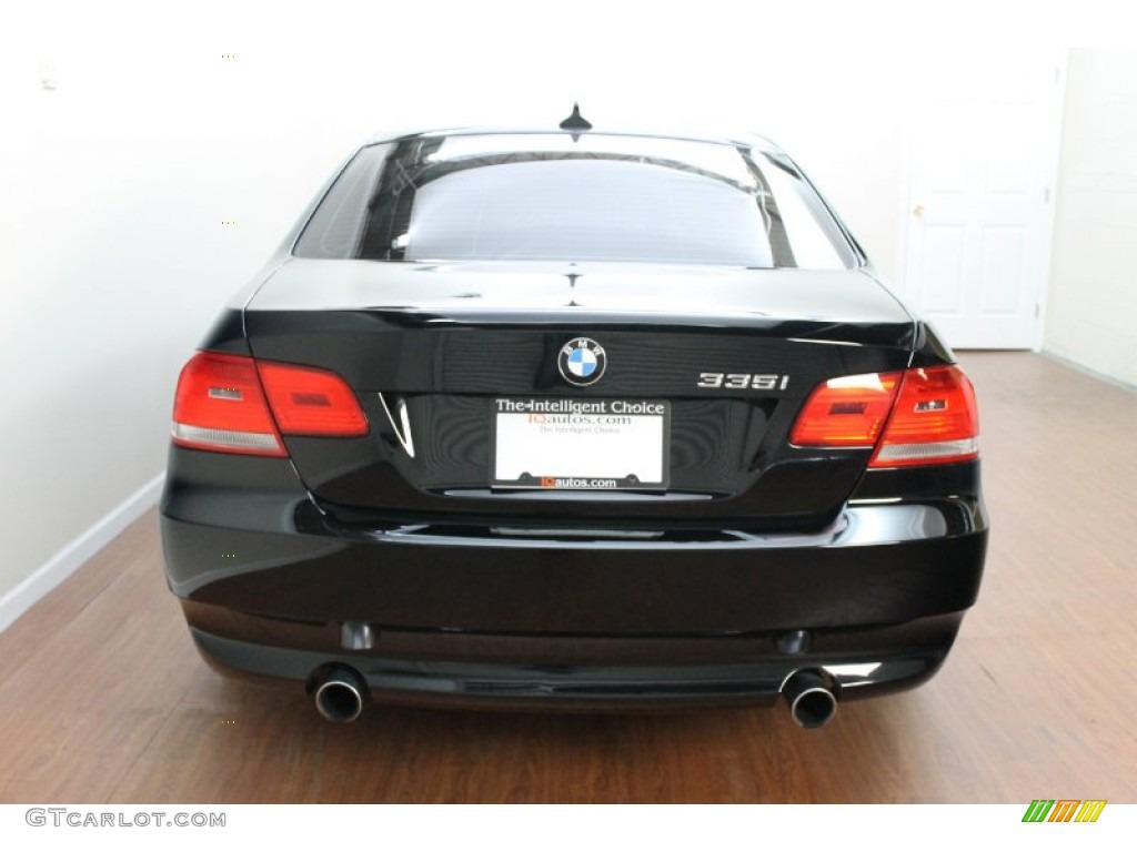 2008 3 Series 335i Coupe - Jet Black / Black photo #7