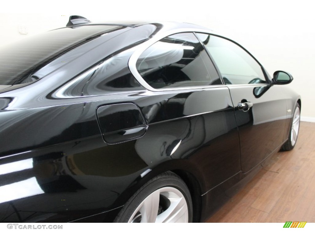 2008 3 Series 335i Coupe - Jet Black / Black photo #12