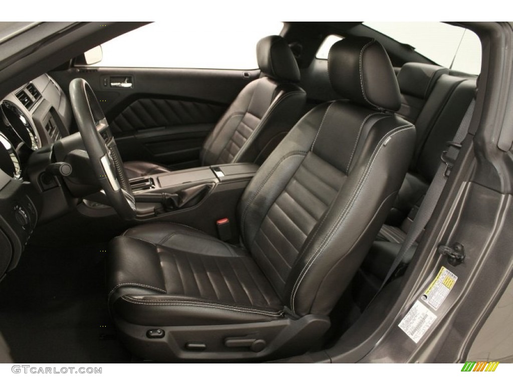 Charcoal Black Interior 2010 Ford Mustang V6 Premium Coupe Photo #72485371