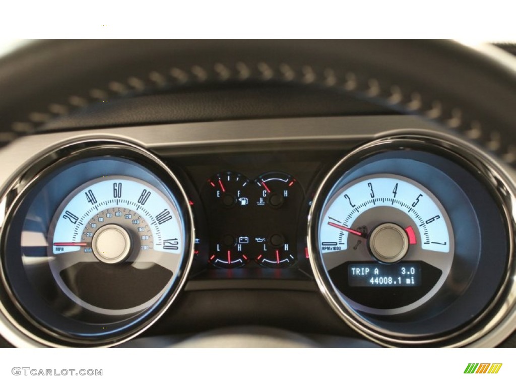 2010 Ford Mustang V6 Premium Coupe Gauges Photo #72485455