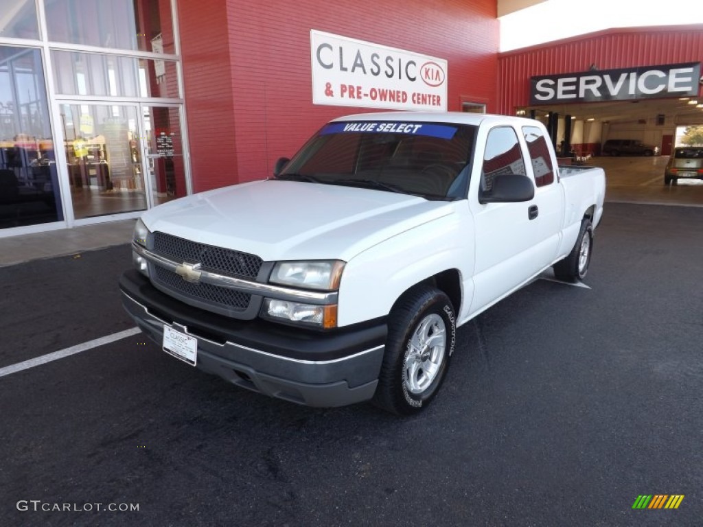2005 Silverado 1500 Extended Cab - Summit White / Medium Gray photo #1