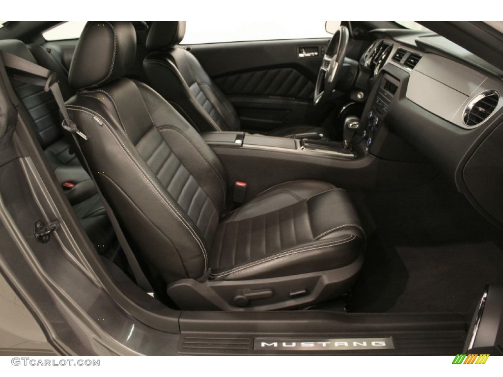 Charcoal Black Interior 2010 Ford Mustang V6 Premium Coupe
